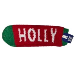 NWT Men's Cozy Socks Fuzzy Holiday Christmas Holly Jolly Socks